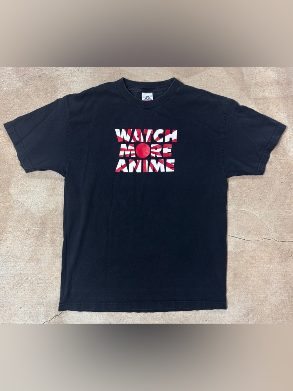 Pre-owned, Y2K "Watch More Anime" Graphic Tee, Size Large